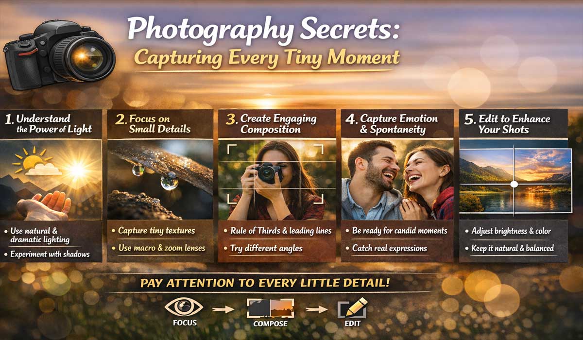 Photography Secrets: Capturing Every Tiny Moment